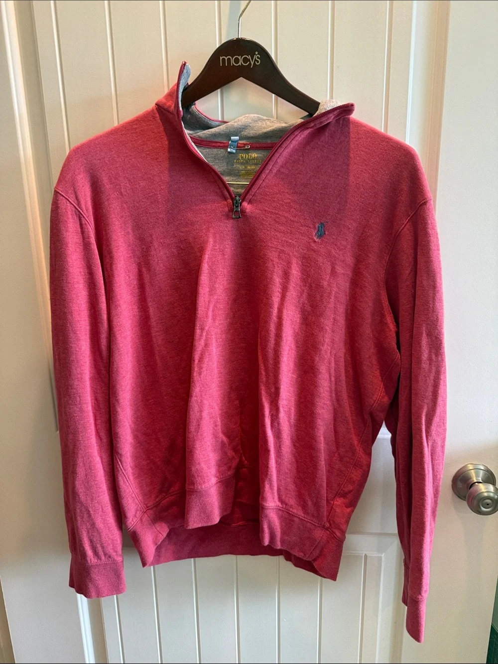 Polo by Ralph Lauren red Quarter-Zip Pullover Sweater